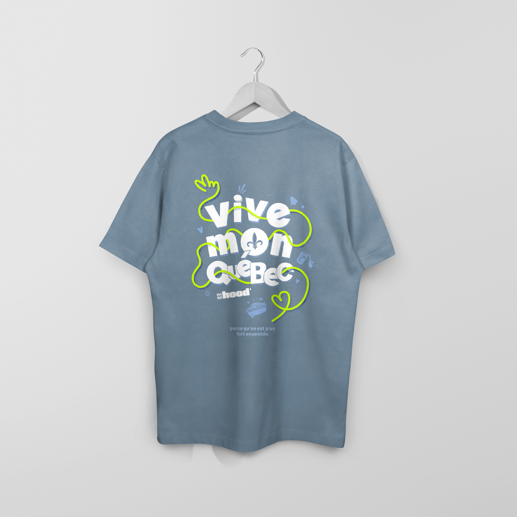 Mon T-Shirt Garçon - Fête Nationale du Québec - Adulte - BlueJean