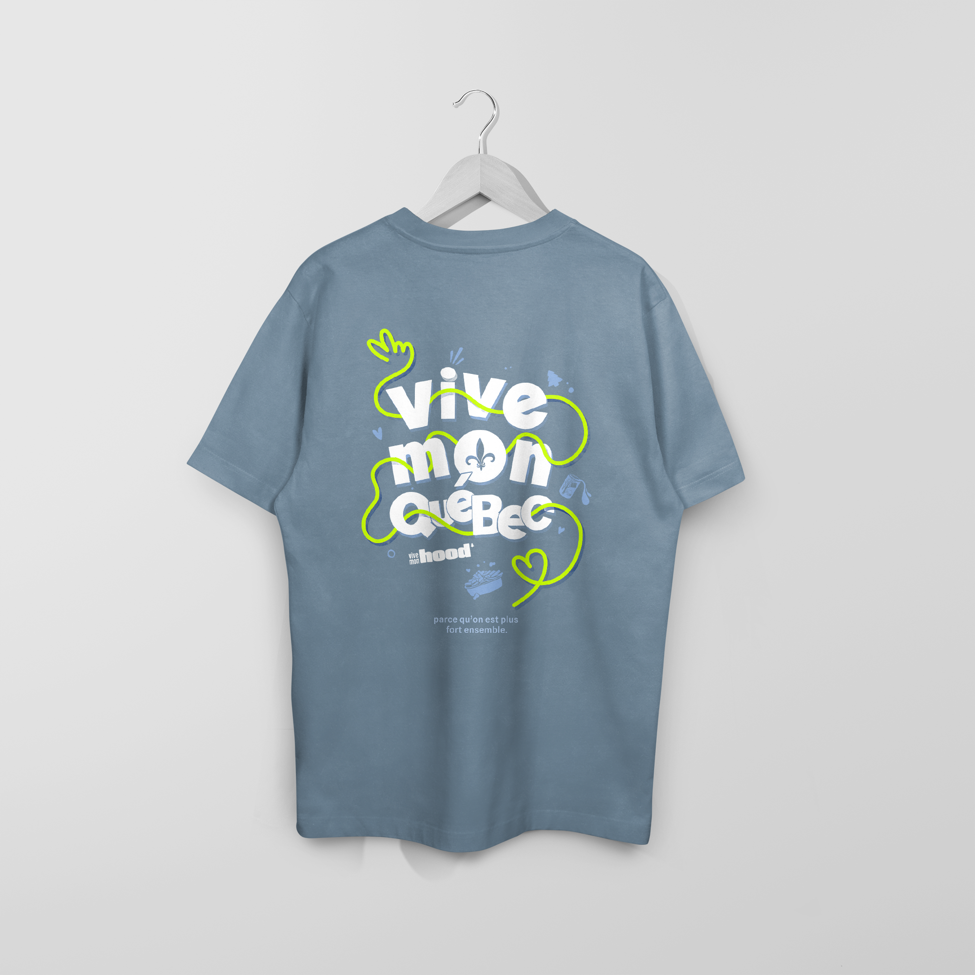 Mon T-Shirt Garçon - Fête Nationale du Québec - Adulte - BlueJean