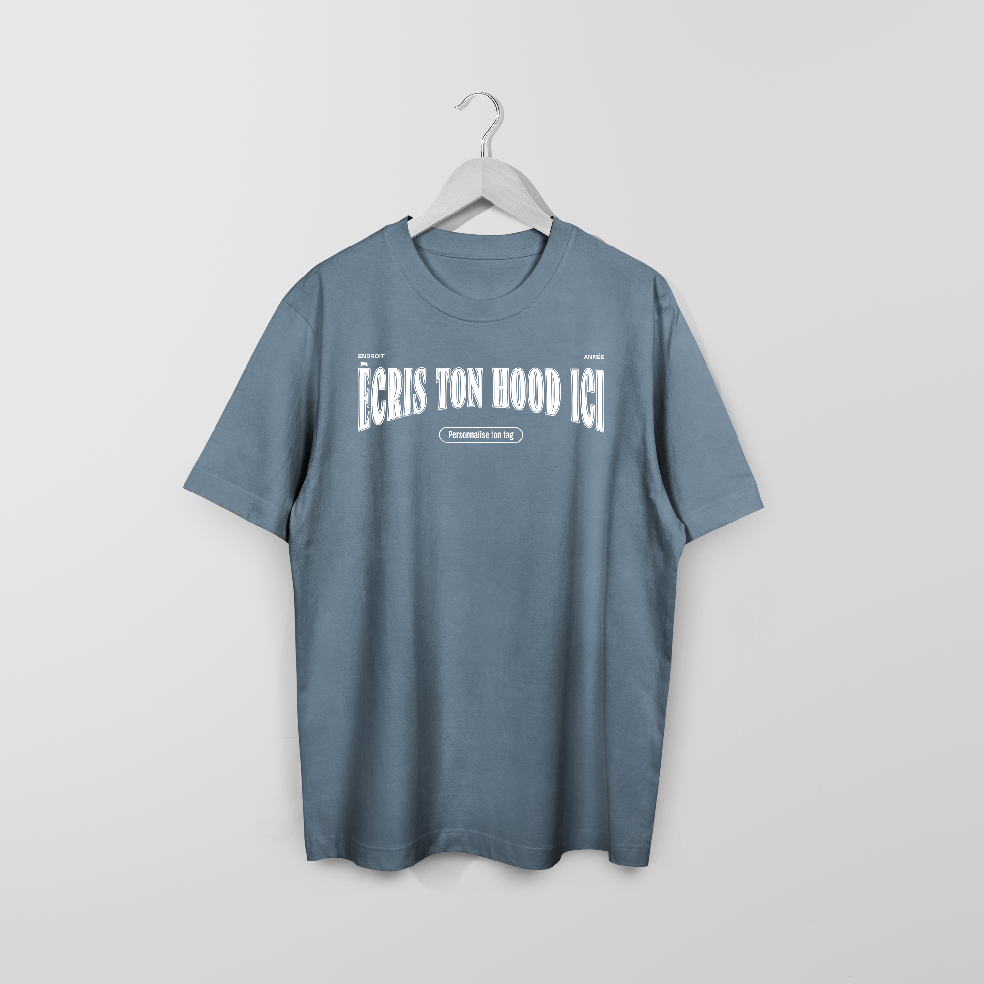 Mon T-Shirt Garçon - Adulte - Blanc - Hood personnalise