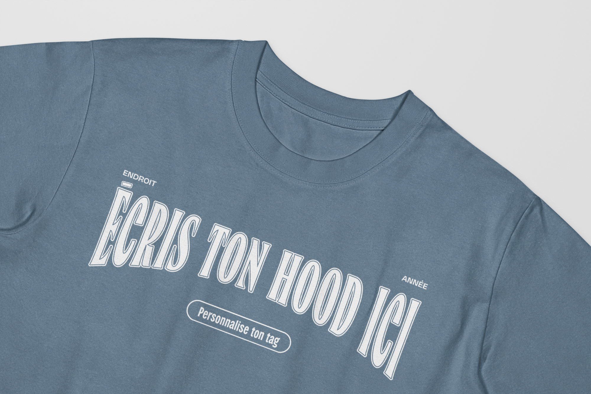 Mon T-Shirt Garçon - Adulte - Blanc - Hood personnalise