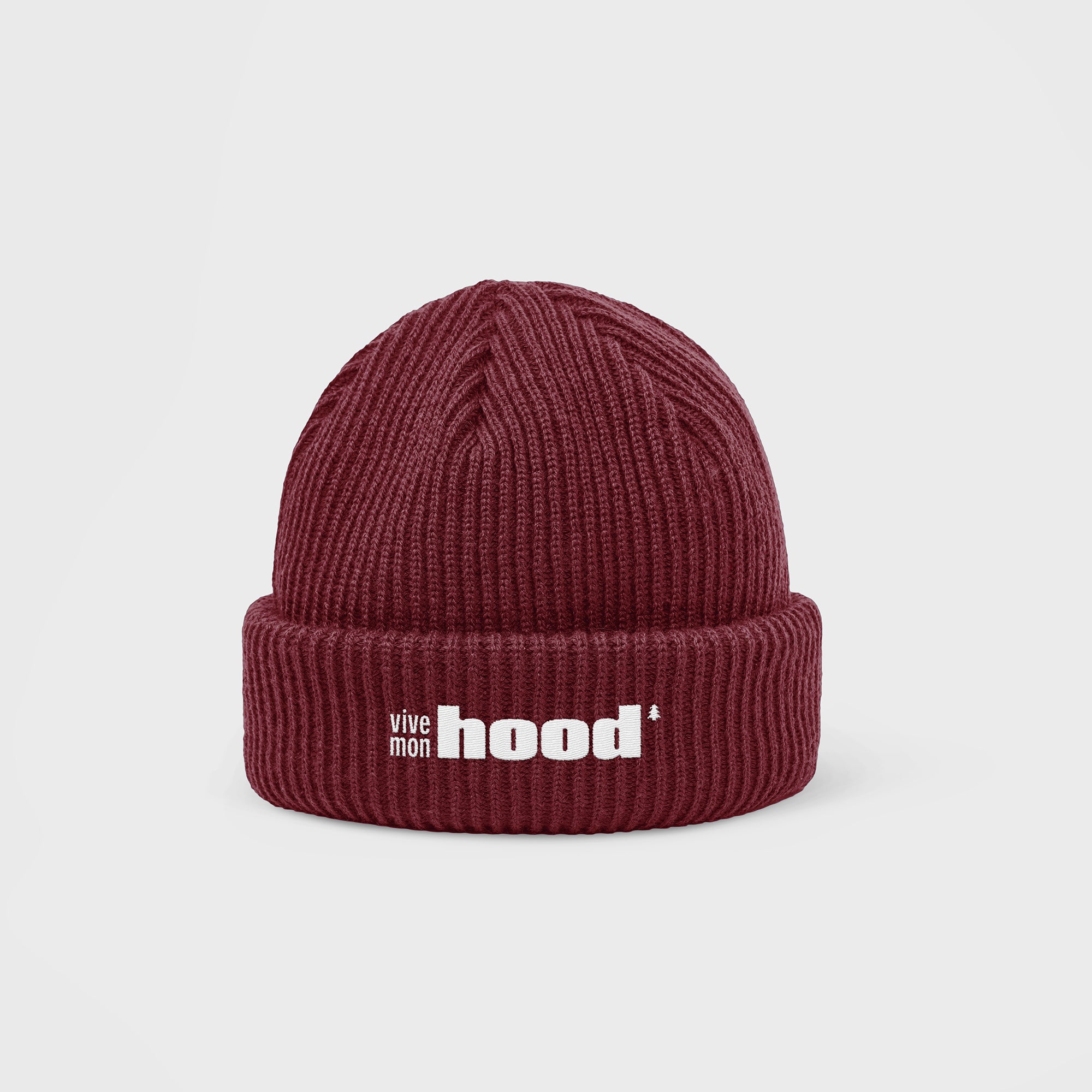 Ma Tuque - ViveMonHood - Brodée en blanc - Fait au Canada