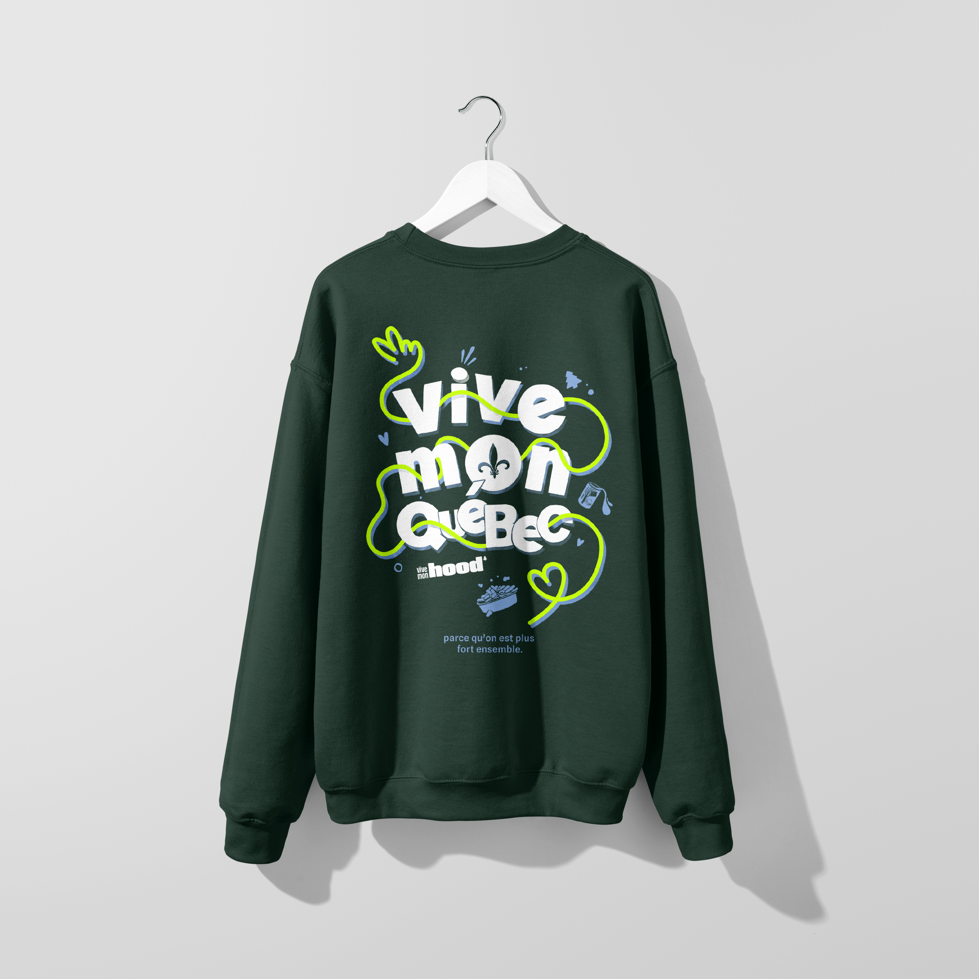 Mon Crew Confort - Crewneck Fête Nationale du Québec - Adulte