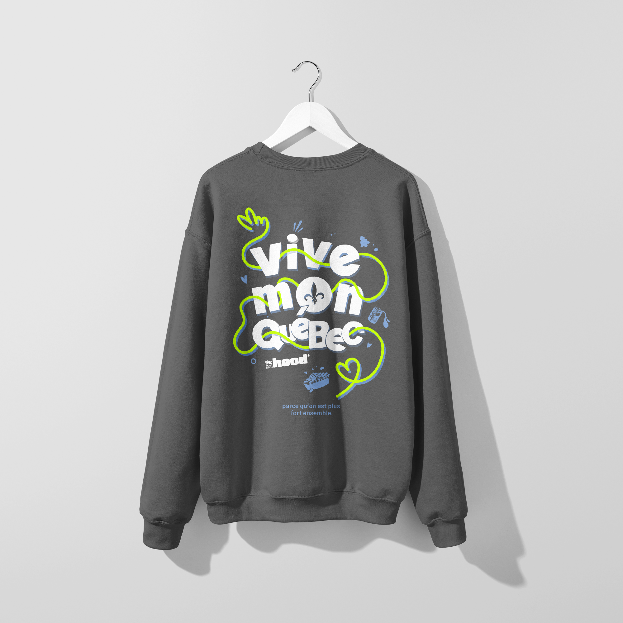 Mon Crew Confort - Crewneck Fête Nationale du Québec - Adulte