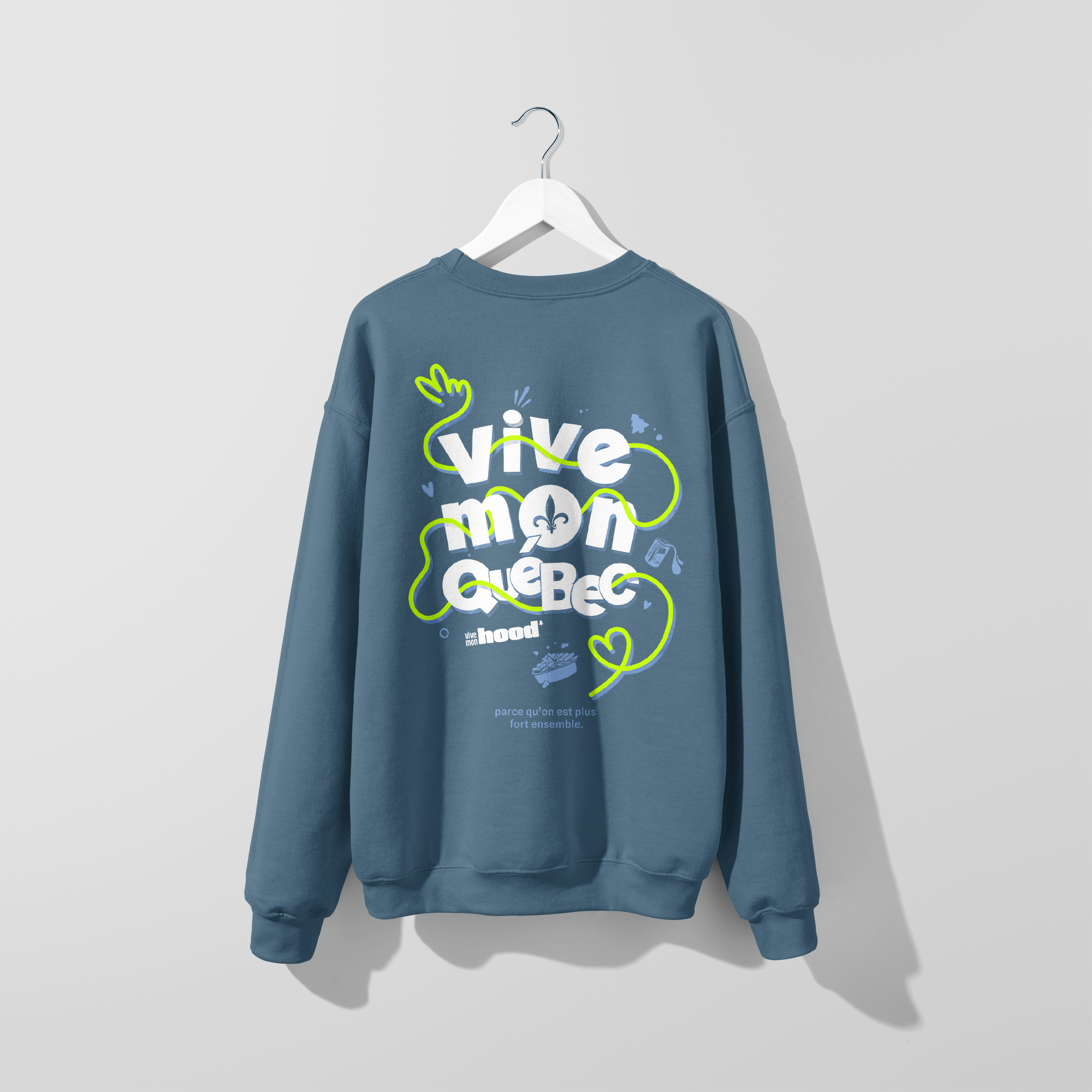 Mon Crew Confort - Crewneck Fête Nationale du Québec - Adulte