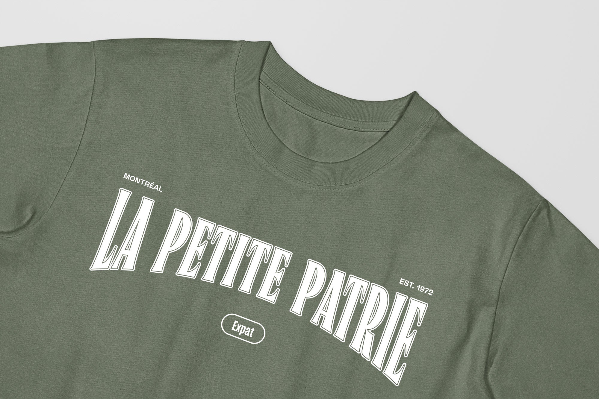 Mon T-Shirt Garçon - Adultes - La Petite Patrie - Impression en Blanc