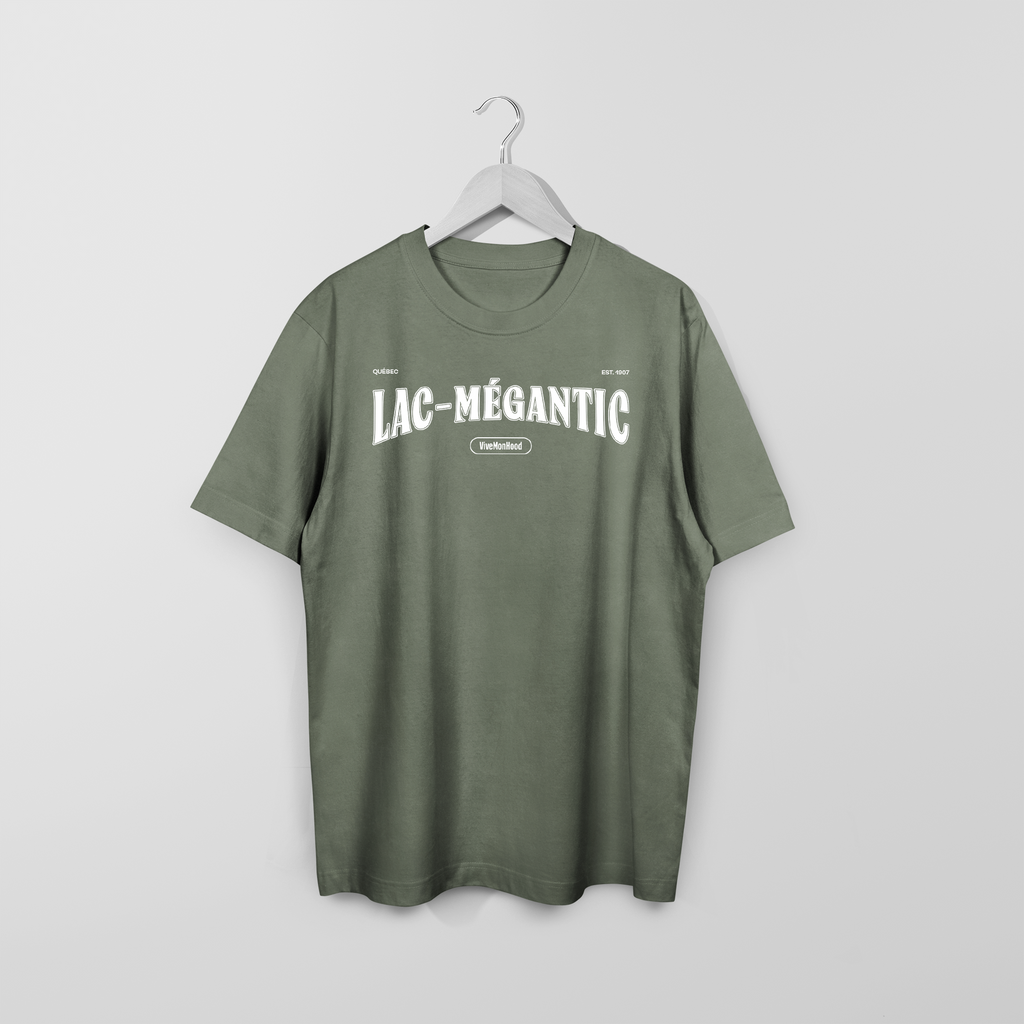 Mon T-Shirt Garçon - Lac-Megantic - Adulte - Blanc - Moss