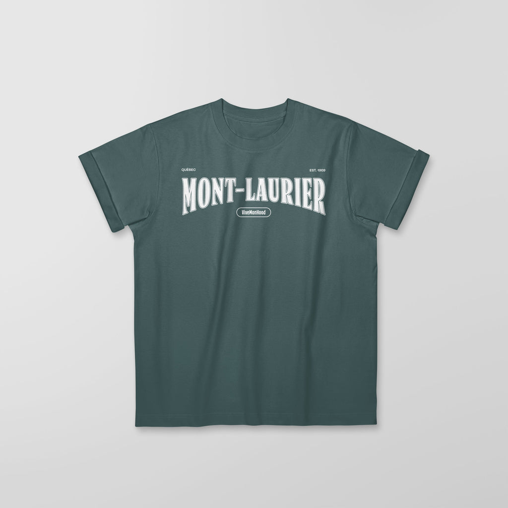 Mon T-Shirt Garçon - Adultes - Mont-Laurier - Impression en Blanc