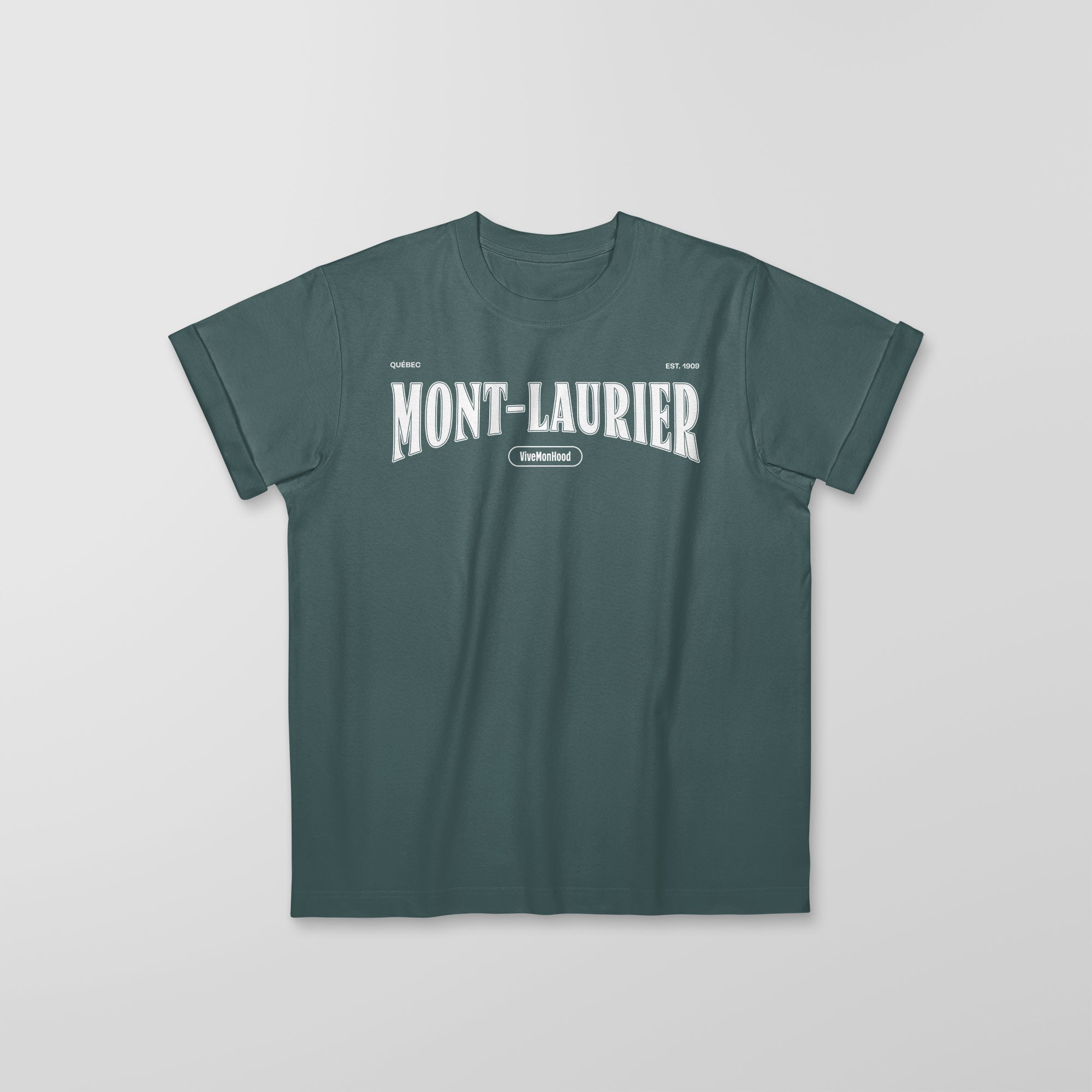 Mon T-Shirt Garçon - Adultes - Mont-Laurier - Impression en Blanc