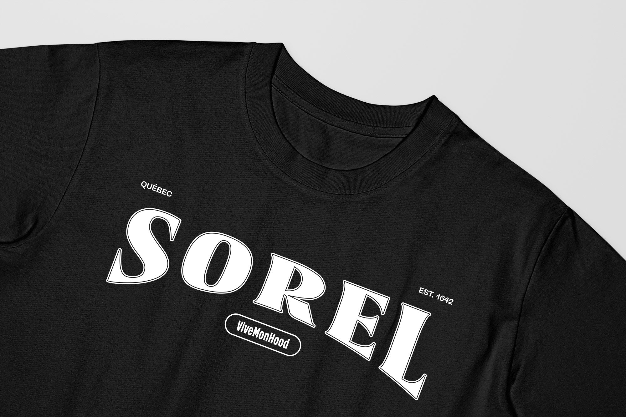 Mon T-Shirt Garçon - Adultes - Sorel - Impression en Blanc