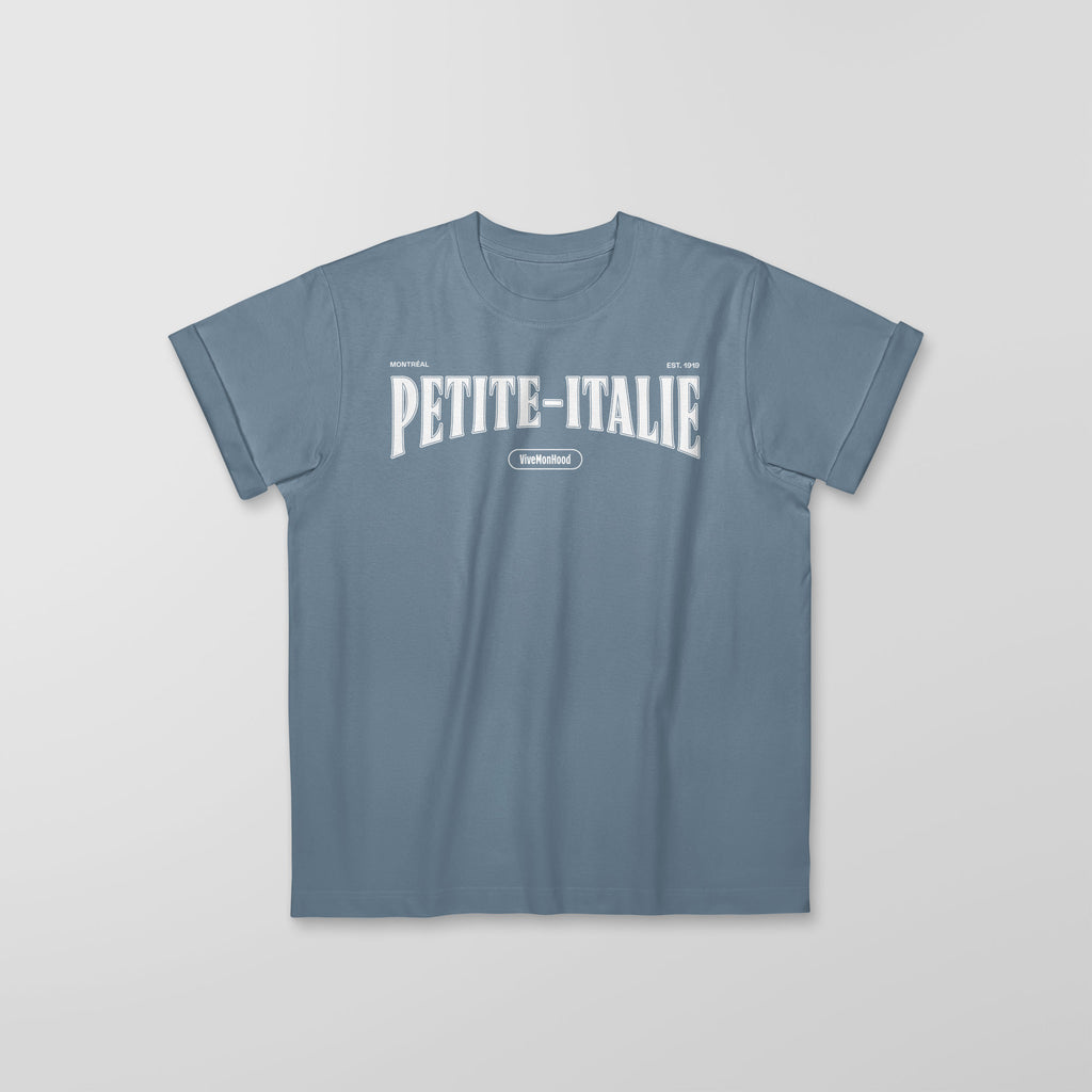 Mon T-Shirt Garçon - Adultes - Petite-Italie - Impression en Blanc