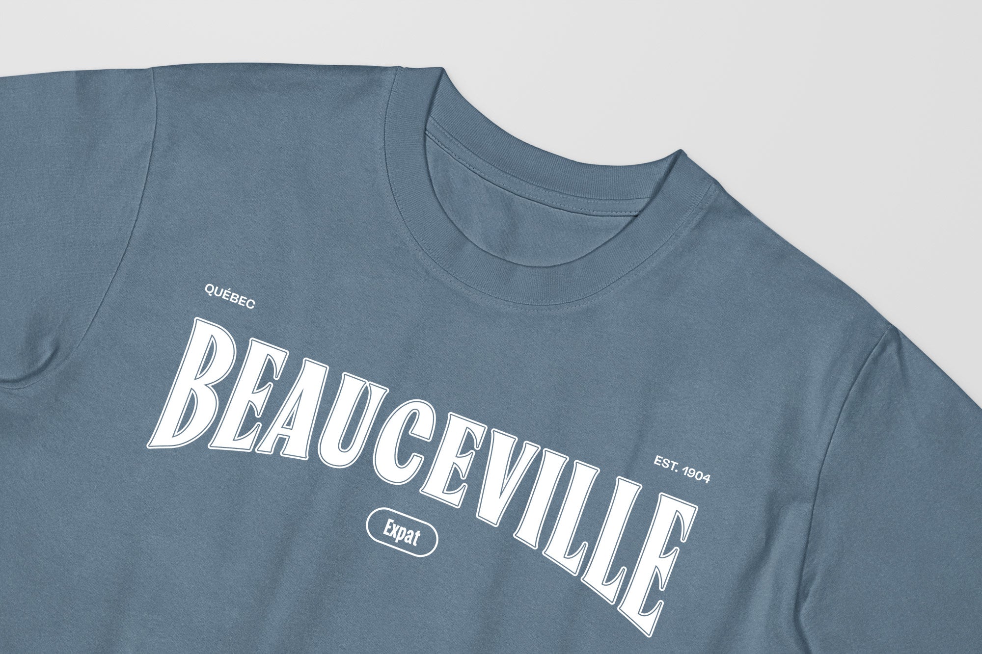 Mon T-Shirt Garçon - Adultes - Beauceville - Impression en Blanc