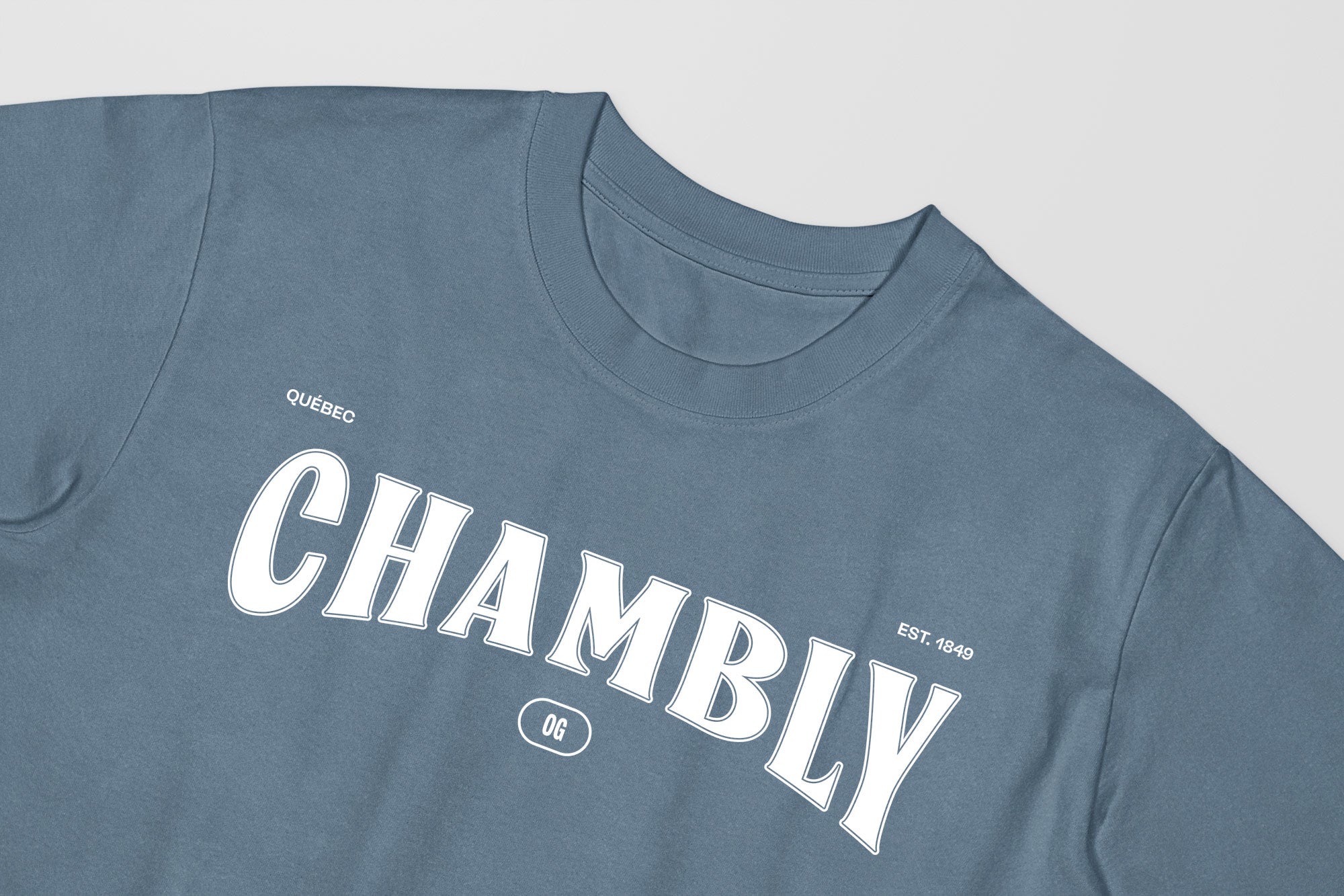 Mon T-Shirt Garçon - Adultes - Chambly - Impression en Blanc