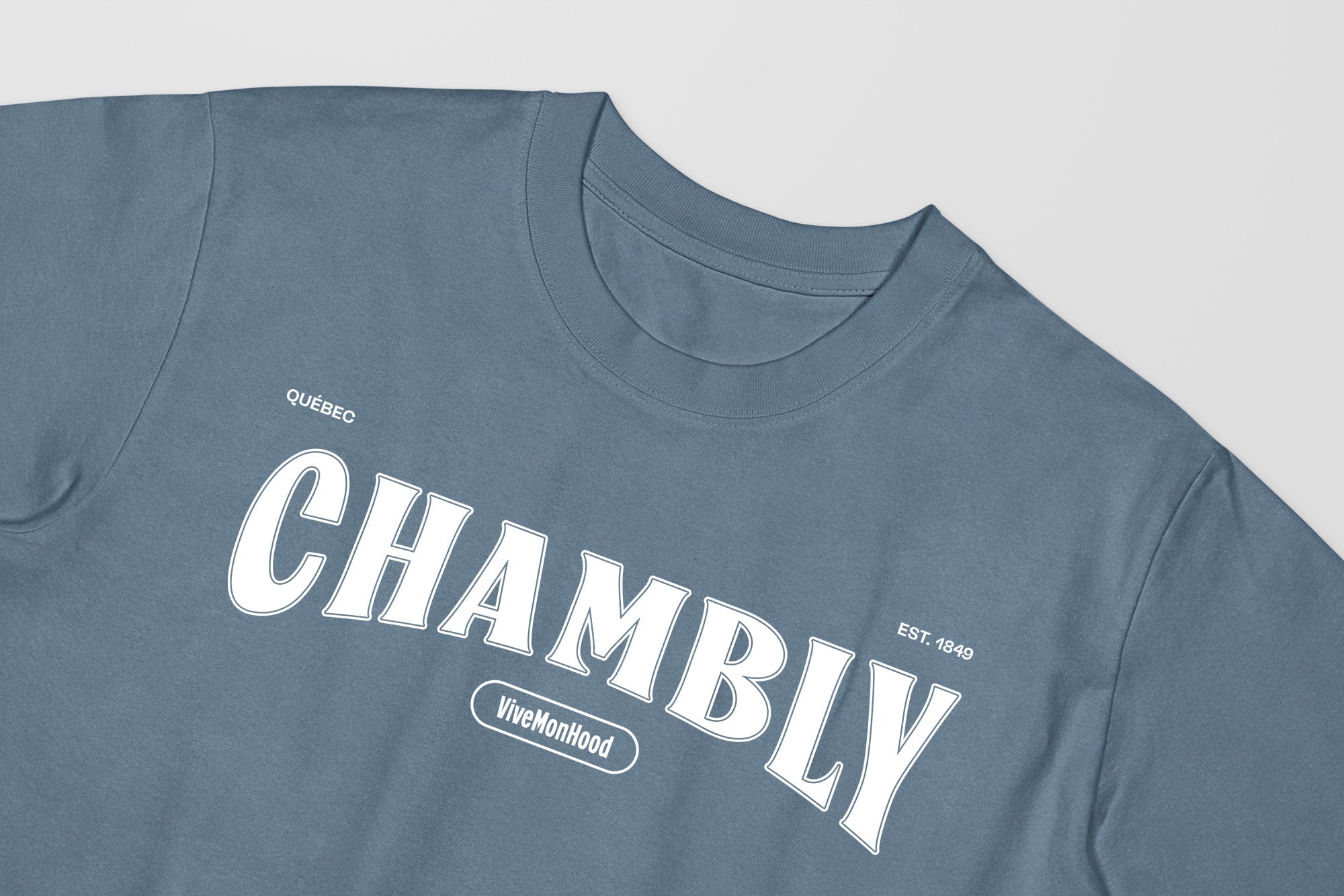Mon T-Shirt Garçon - Adultes - Chambly - Impression en Blanc