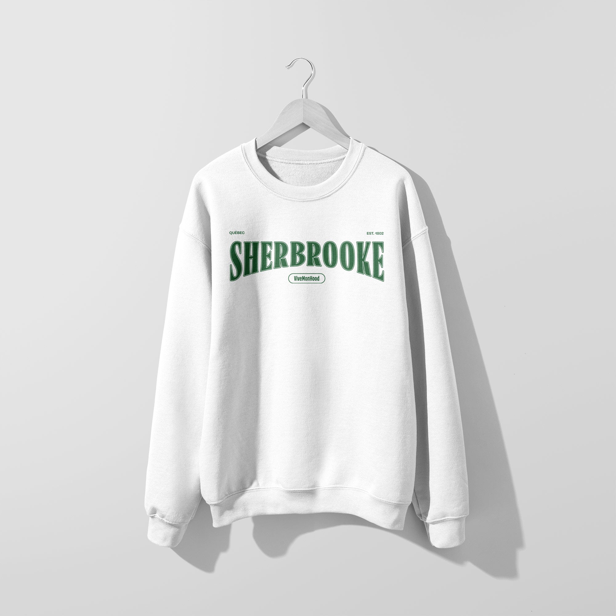 Mon Crew Fit - Adultes - Sherbrooke - Impression en Vert