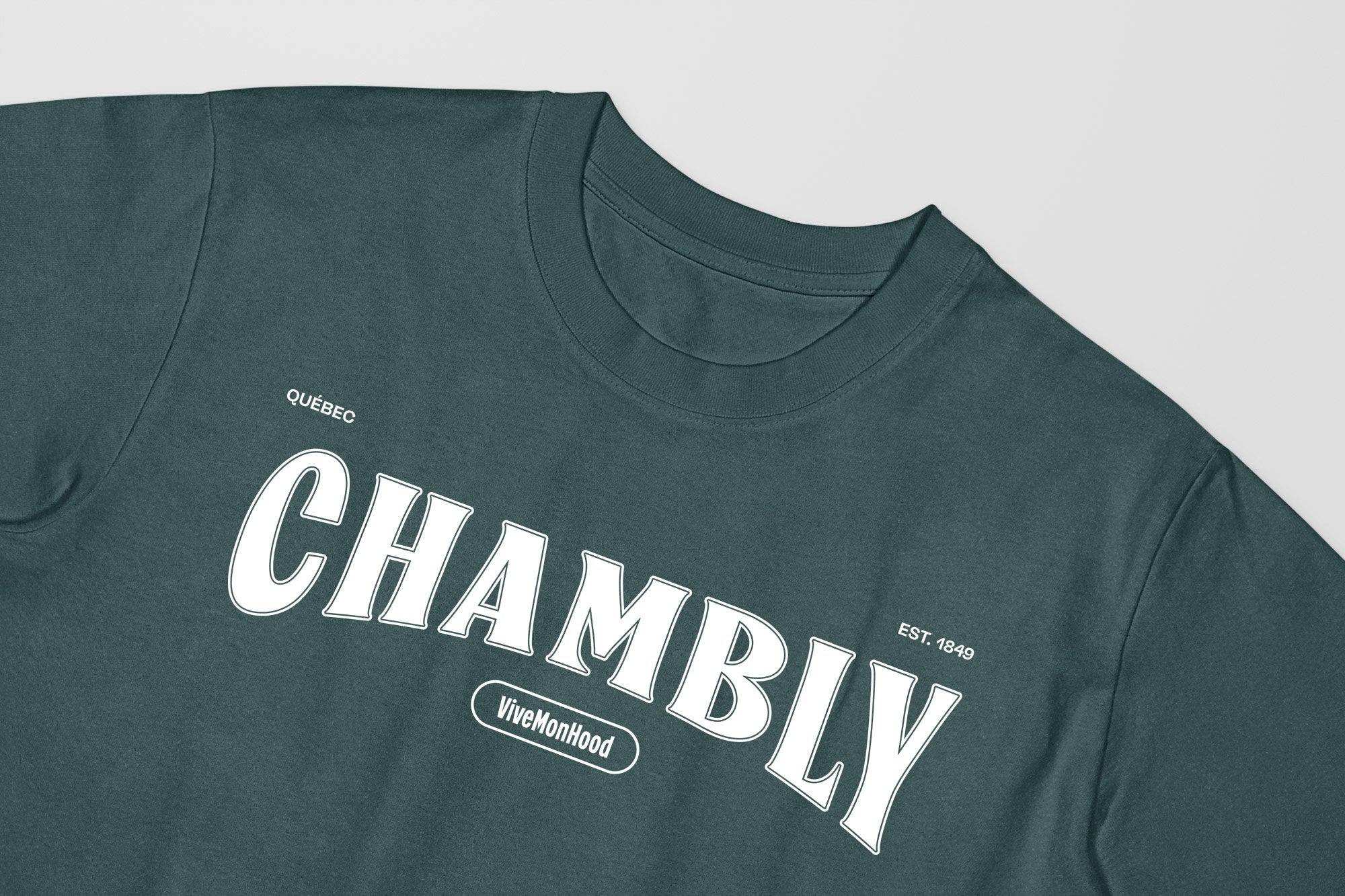 Mon T-Shirt Garçon - Adultes - Chambly - Impression en Blanc