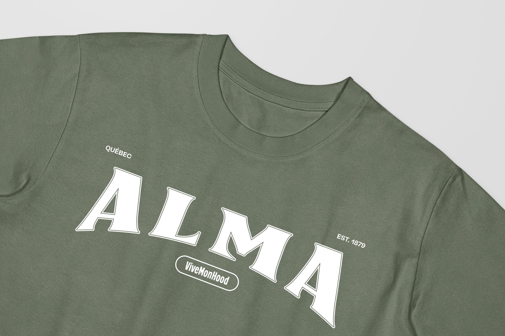 Mon T-Shirt Garçon - Adultes - Alma - Impression en Blanc