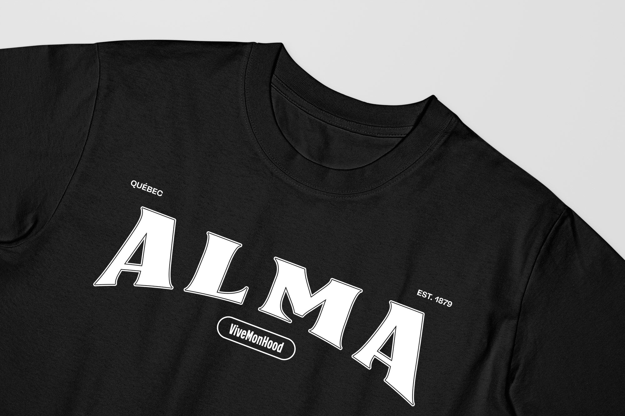 Mon T-Shirt Garçon - Adultes - Alma - Impression en Blanc