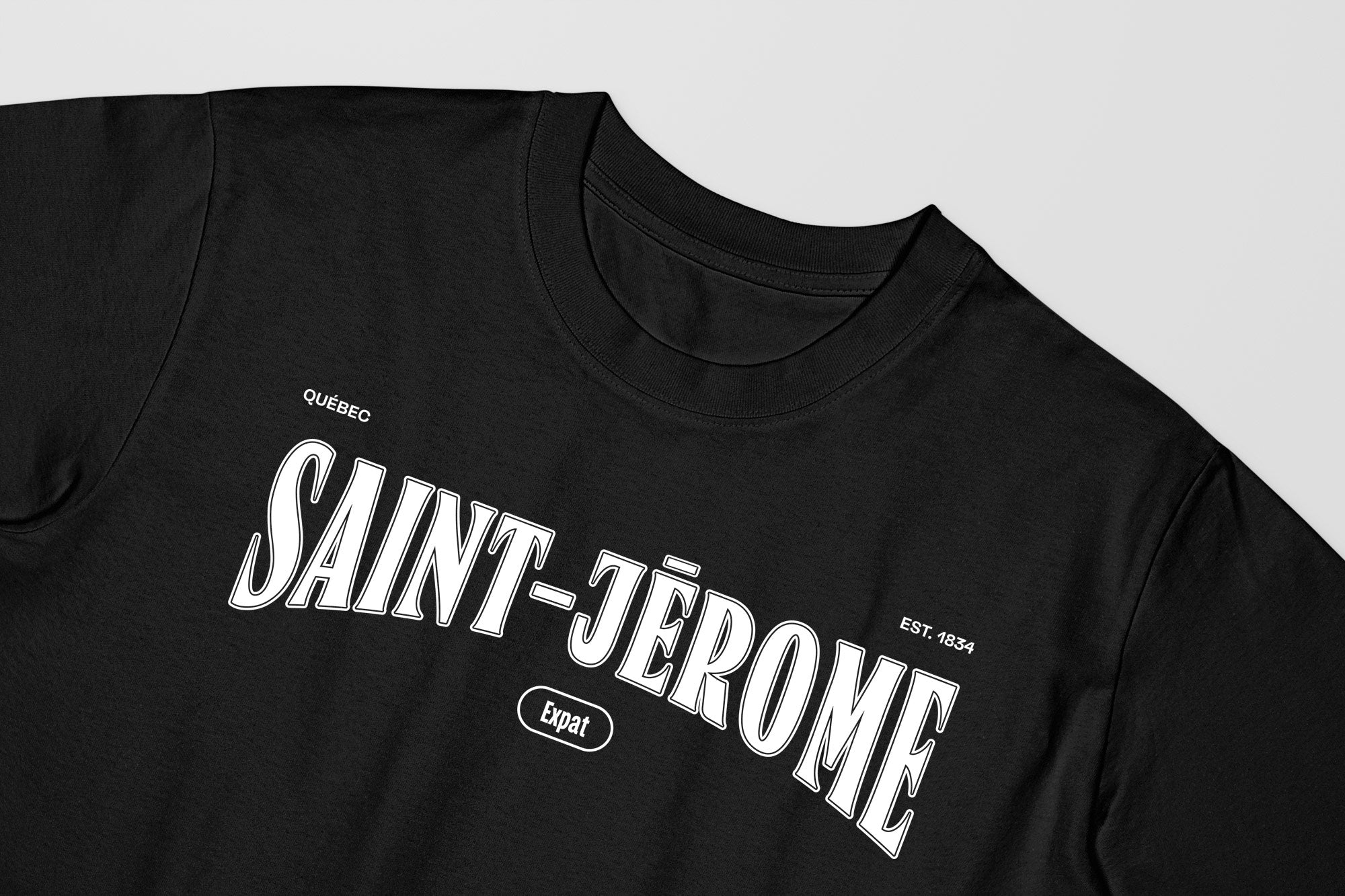 Mon T-Shirt Garçon - Adultes - Saint-Jérôme - Impression en Blanc