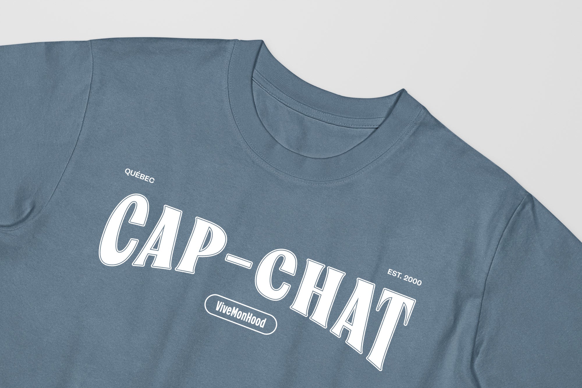 Mon T-Shirt Garçon - Adultes - Cap-Chat - Impression en Blanc