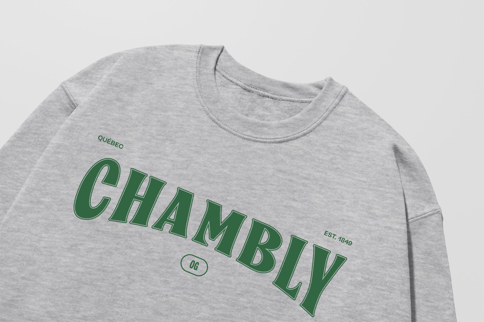Mon Crew Fit - Adultes - Chambly - Impression en Vert
