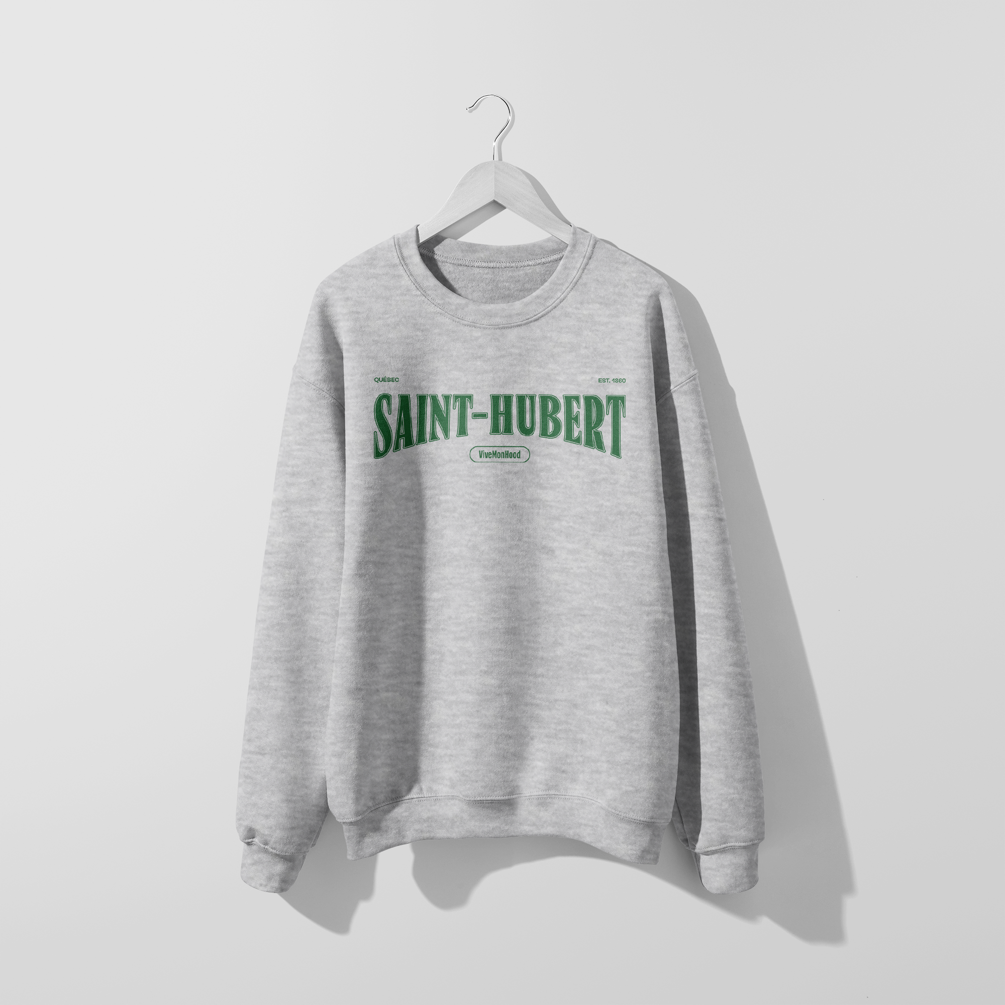 Mon Crew Fit - Saint-Hubert - Adulte - Vert - Sport Gray