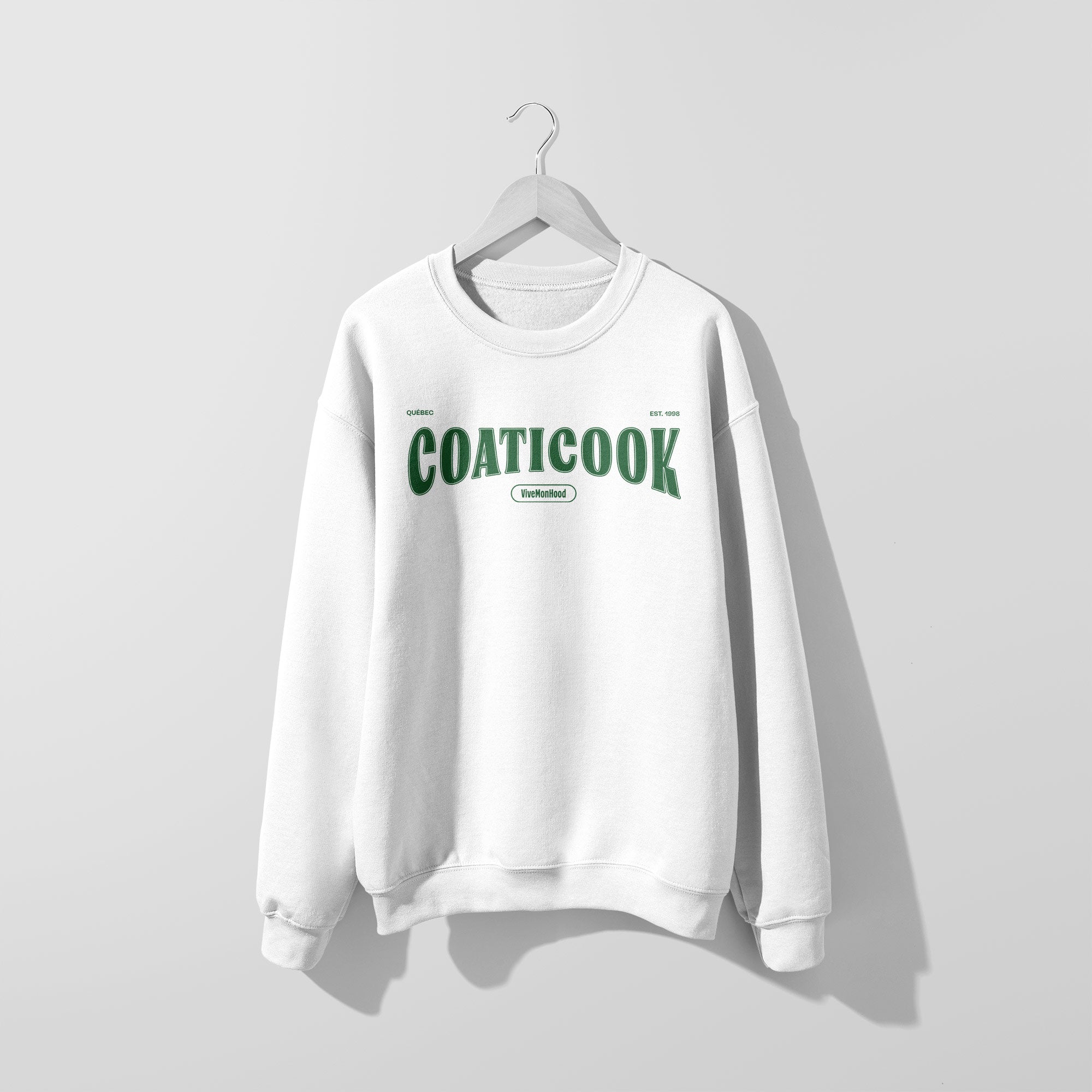 Mon Crew Fit - Adultes - Coaticook - Impression en Vert