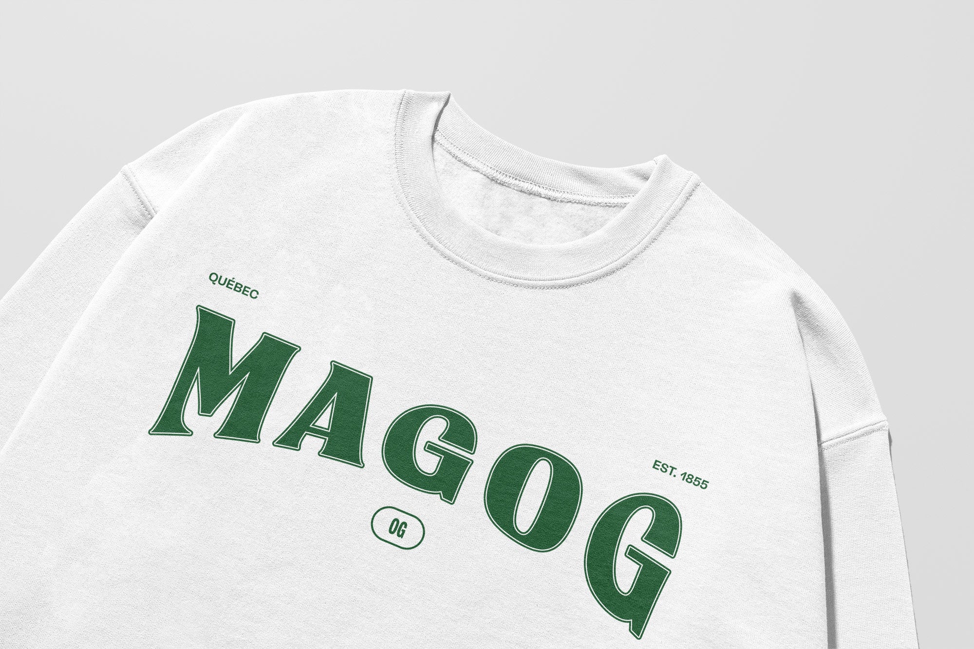 Mon Crew Fit - Adultes - Magog - Impression en Vert