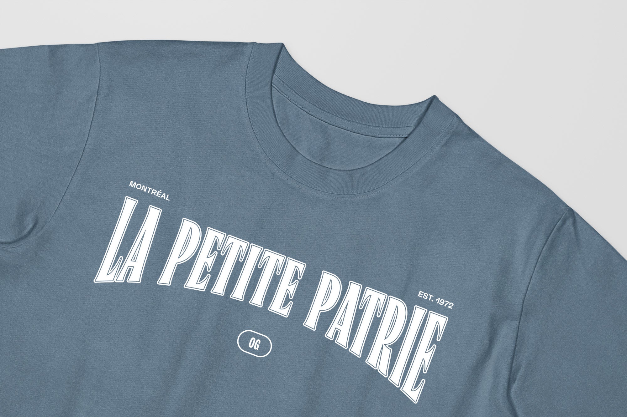 Mon T-Shirt Garçon - Adultes - La Petite Patrie - Impression en Blanc