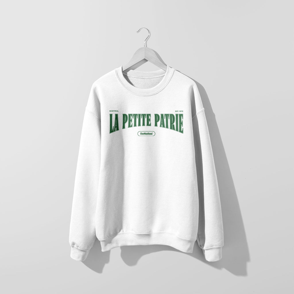 Mon Crew Fit - Adultes - La Petite Patrie - Impression en Vert