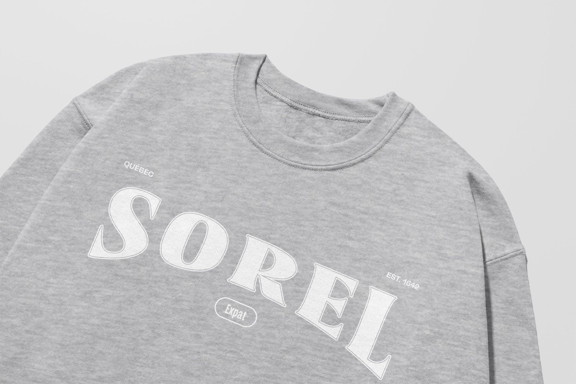 Mon Crew Fit - Adultes - Sorel - Impression en Blanc