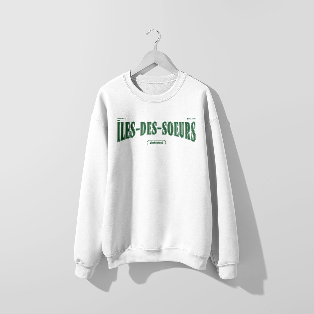 Mon Crew Fit - Adultes - Îles-des-soeurs - Impression en Vert
