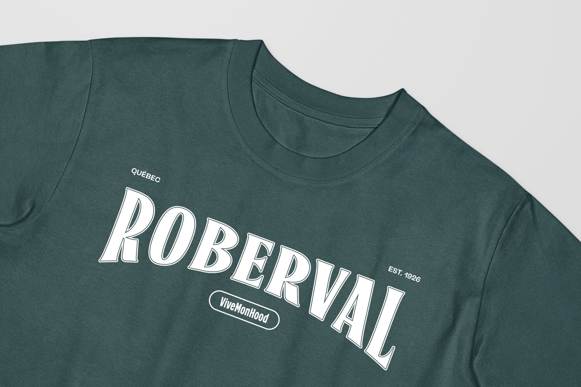 Mon T-Shirt Garçon - Adultes - Roberval - Impression en Blanc