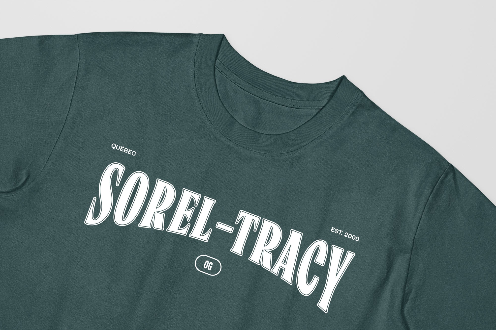 Mon T-Shirt Garçon - Adultes - Sorel-Tracy - Impression en Blanc