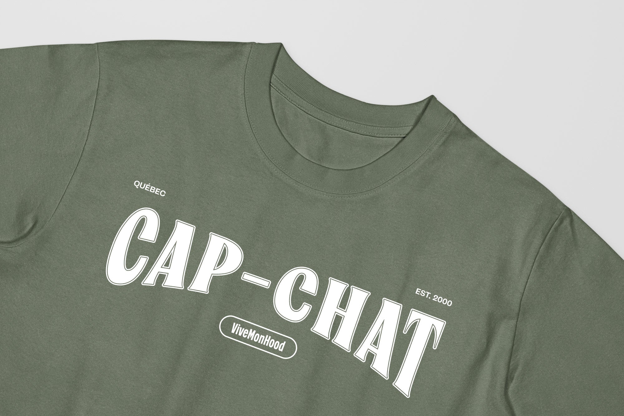 Mon T-Shirt Garçon - Adultes - Cap-Chat - Impression en Blanc