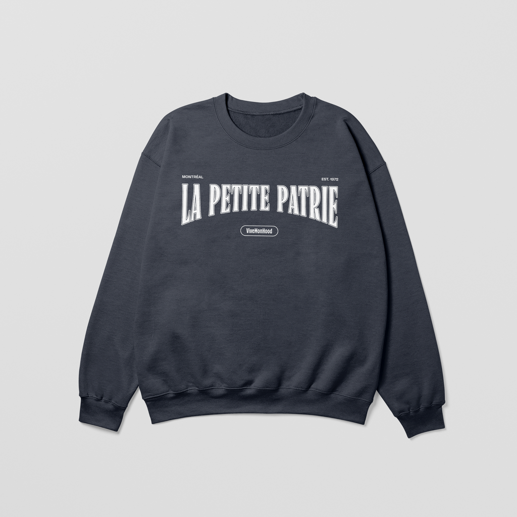 Mon Crew Fit - La Petite Patrie - Enfant - Blanc - Dark Heather