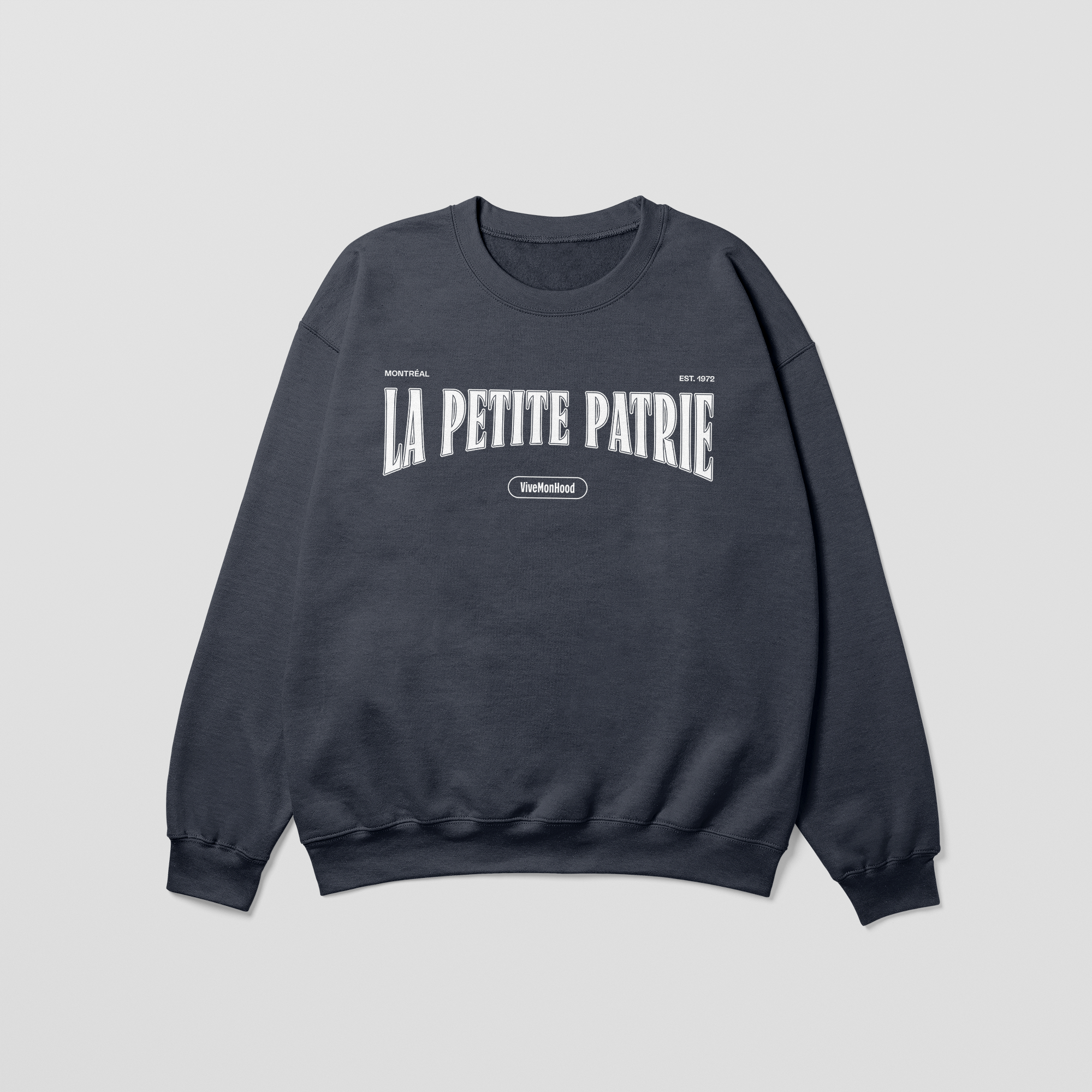 Mon Crew Fit - La Petite Patrie - Enfant - Blanc - Dark Heather