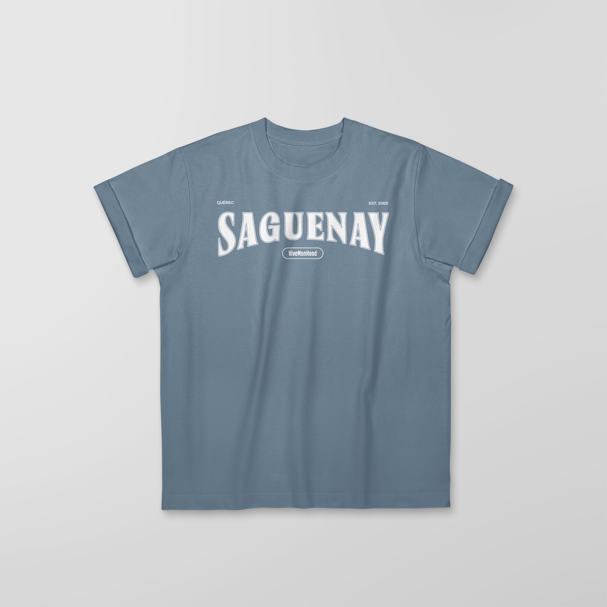 Mon T-Shirt Garçon - Adultes - Saguenay - Impression en Blanc