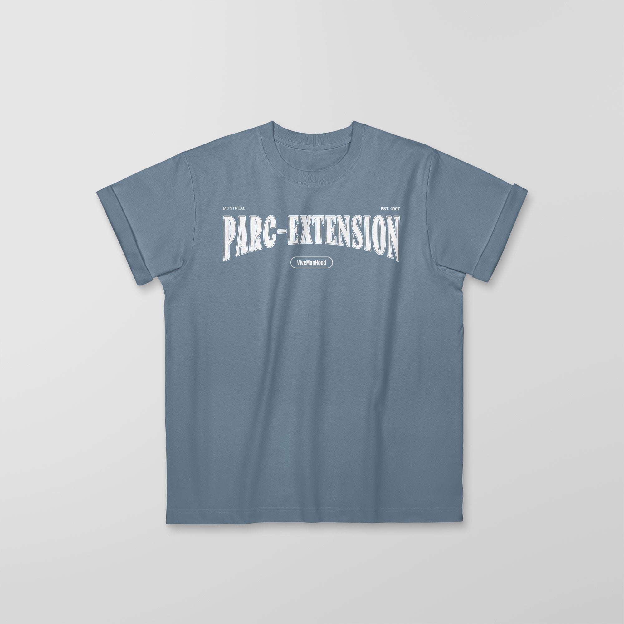 Mon T-Shirt Garçon - Adultes - Parc-Extension - Impression en Blanc