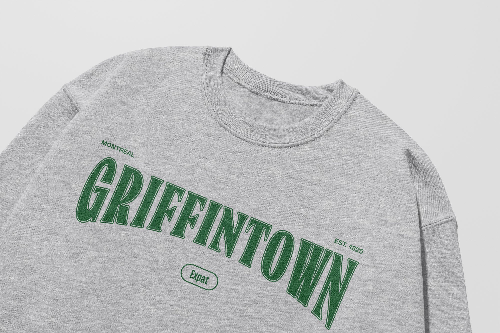 Mon Crew Fit - Adultes - Griffintown - Impression en Vert