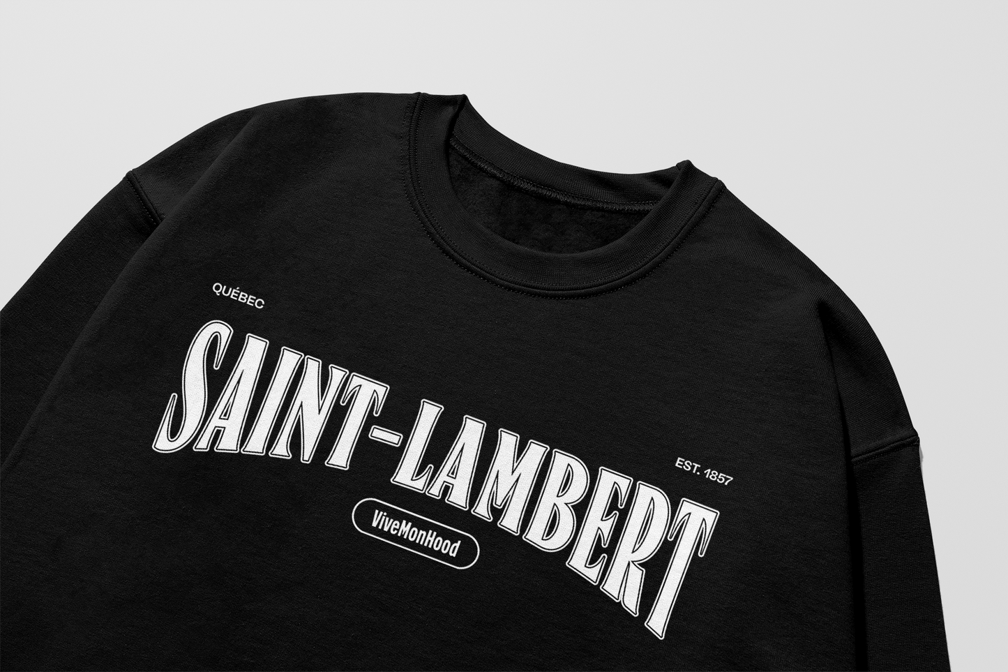 Mon Crew Confort - Saint-Lambert - Adulte - Blanc - Noir