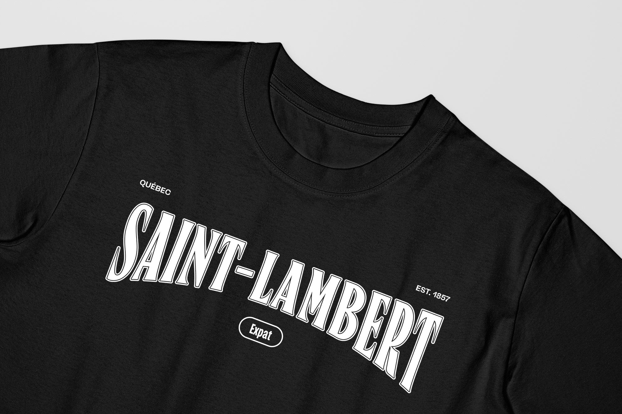 Mon T-Shirt Garçon - Adultes - Saint-Lambert - Impression en Blanc