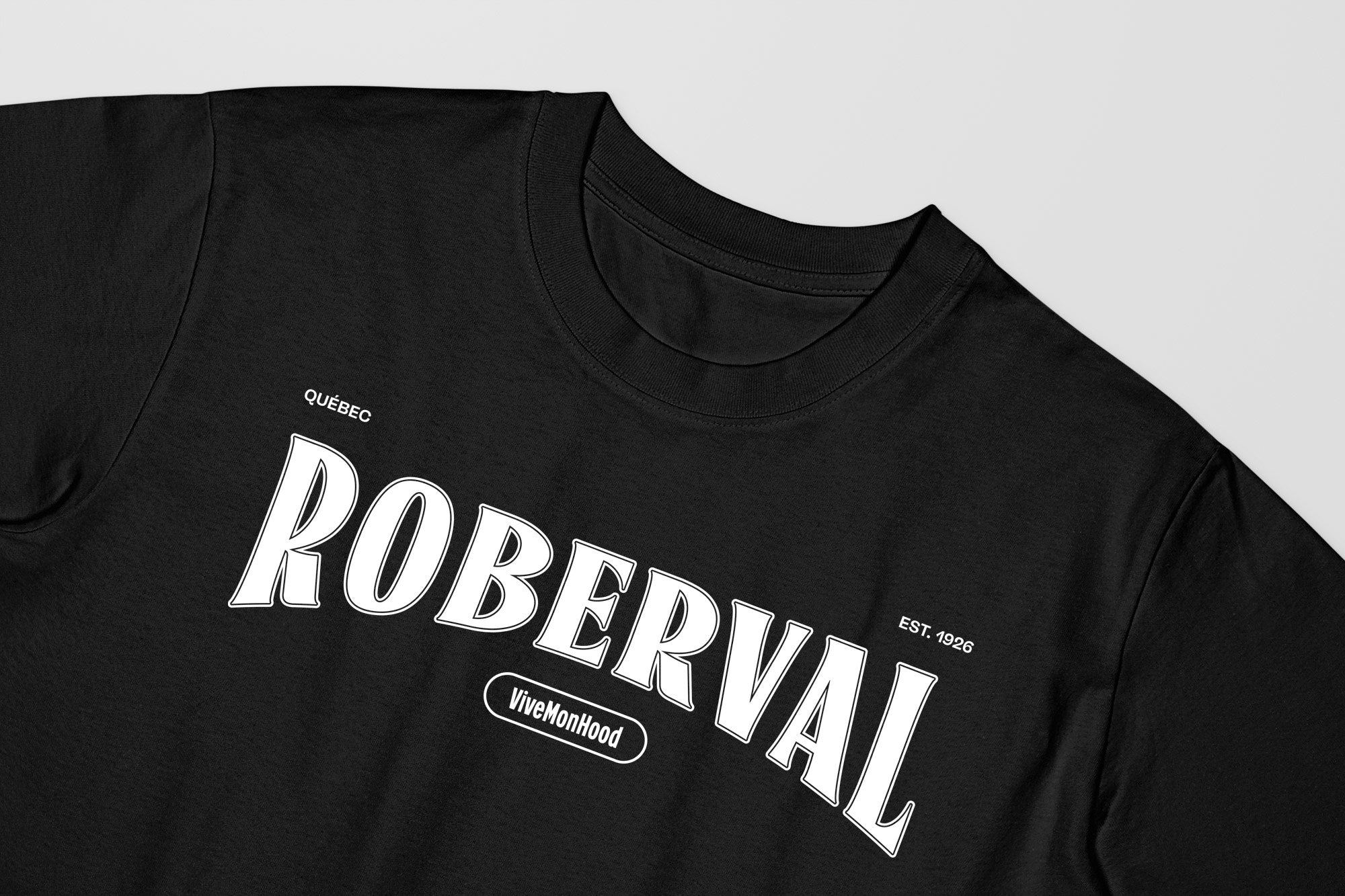 Mon T-Shirt Garçon - Adultes - Roberval - Impression en Blanc