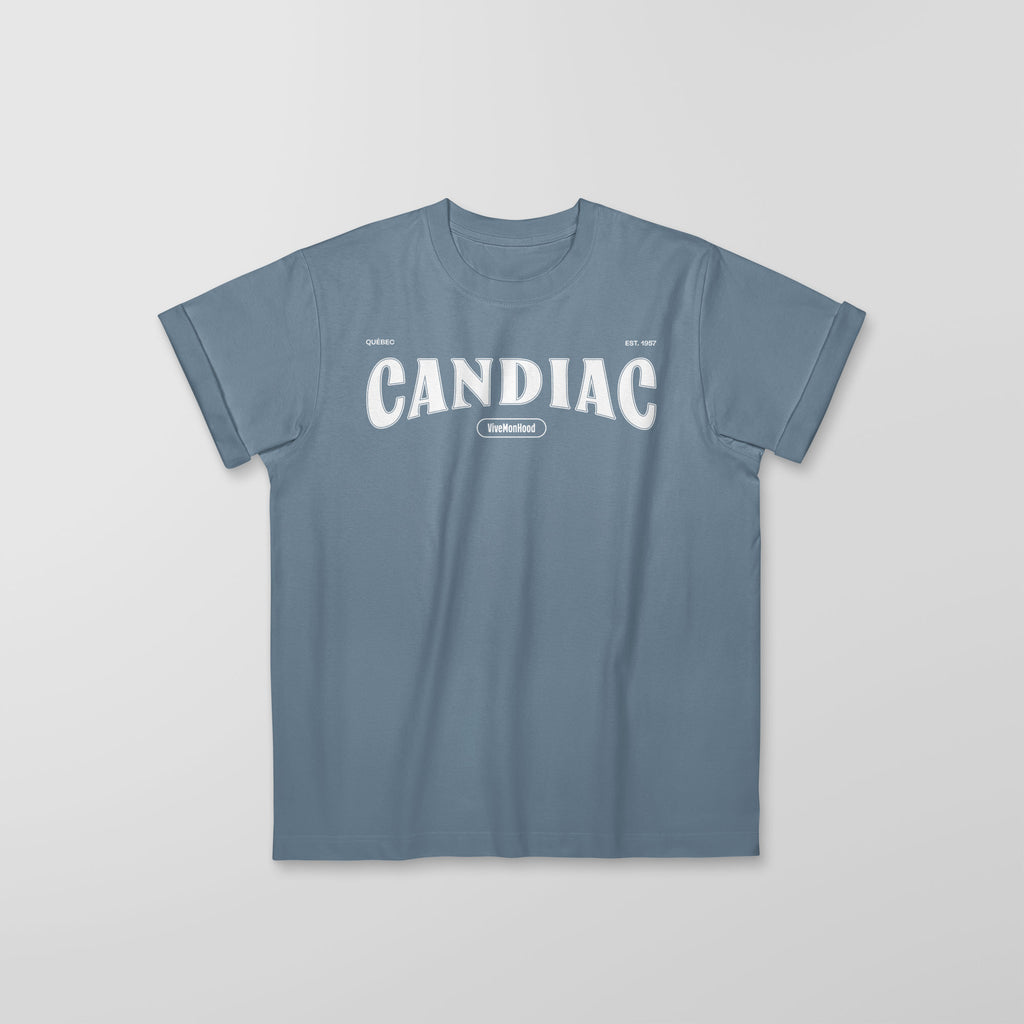 Mon T-Shirt Garçon - Adultes - Candiac - Impression en Blanc
