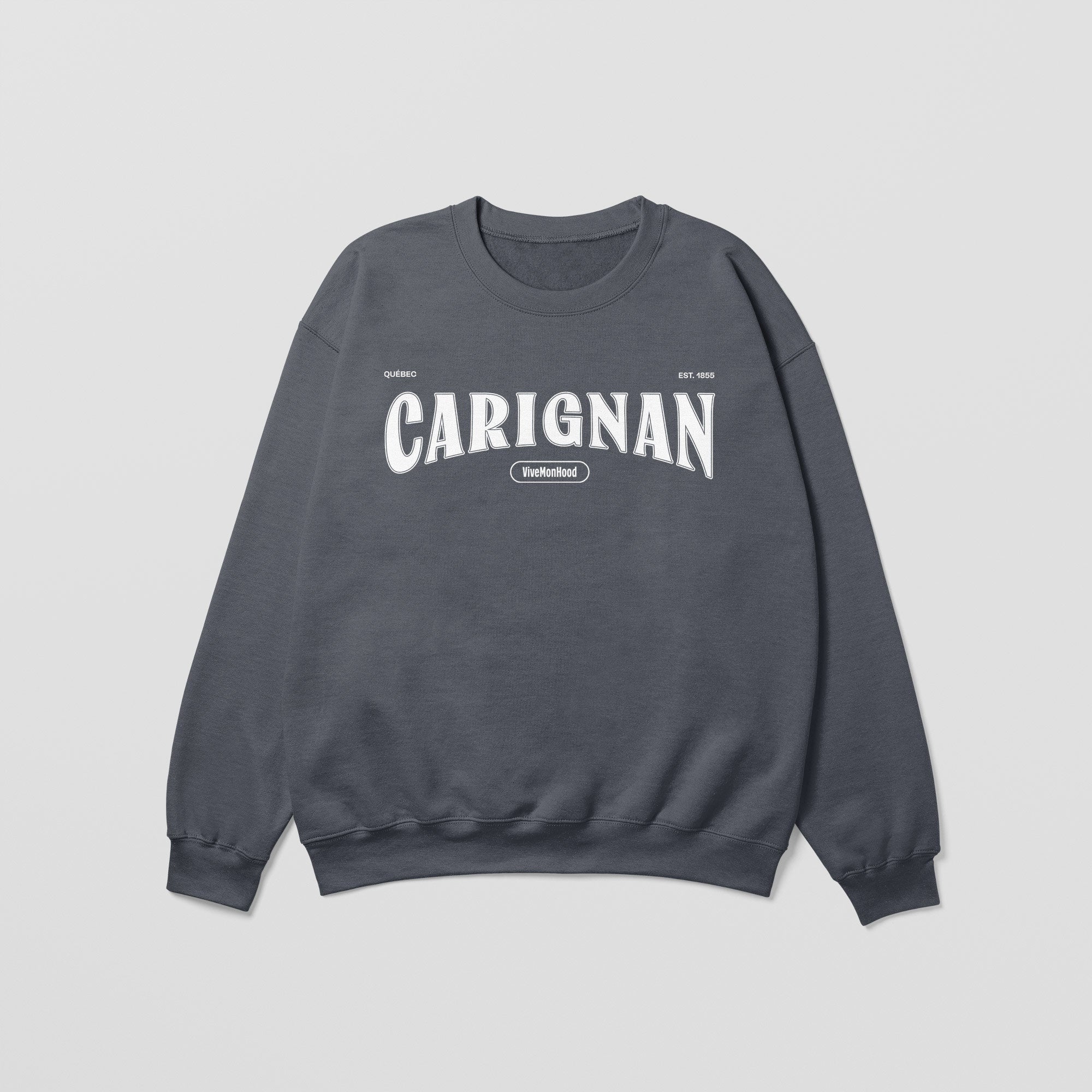 Mon Crew Fit - Enfants - Carignan - Impression en Blanc