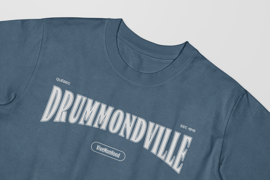 Mon T-Shirt Garçon - Drummondville - Adulte - Blanc - BlueJean