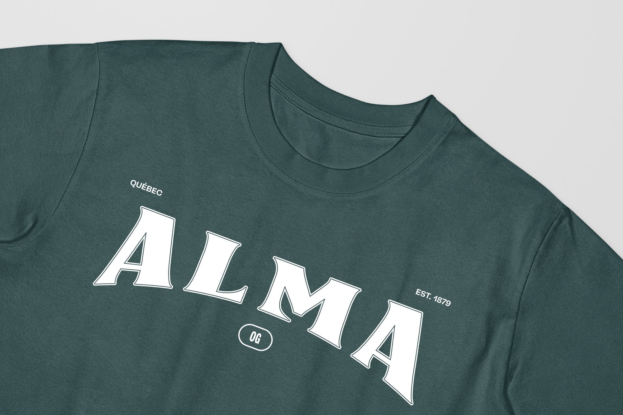 Mon T-Shirt Garçon - Adultes - Alma - Impression en Blanc