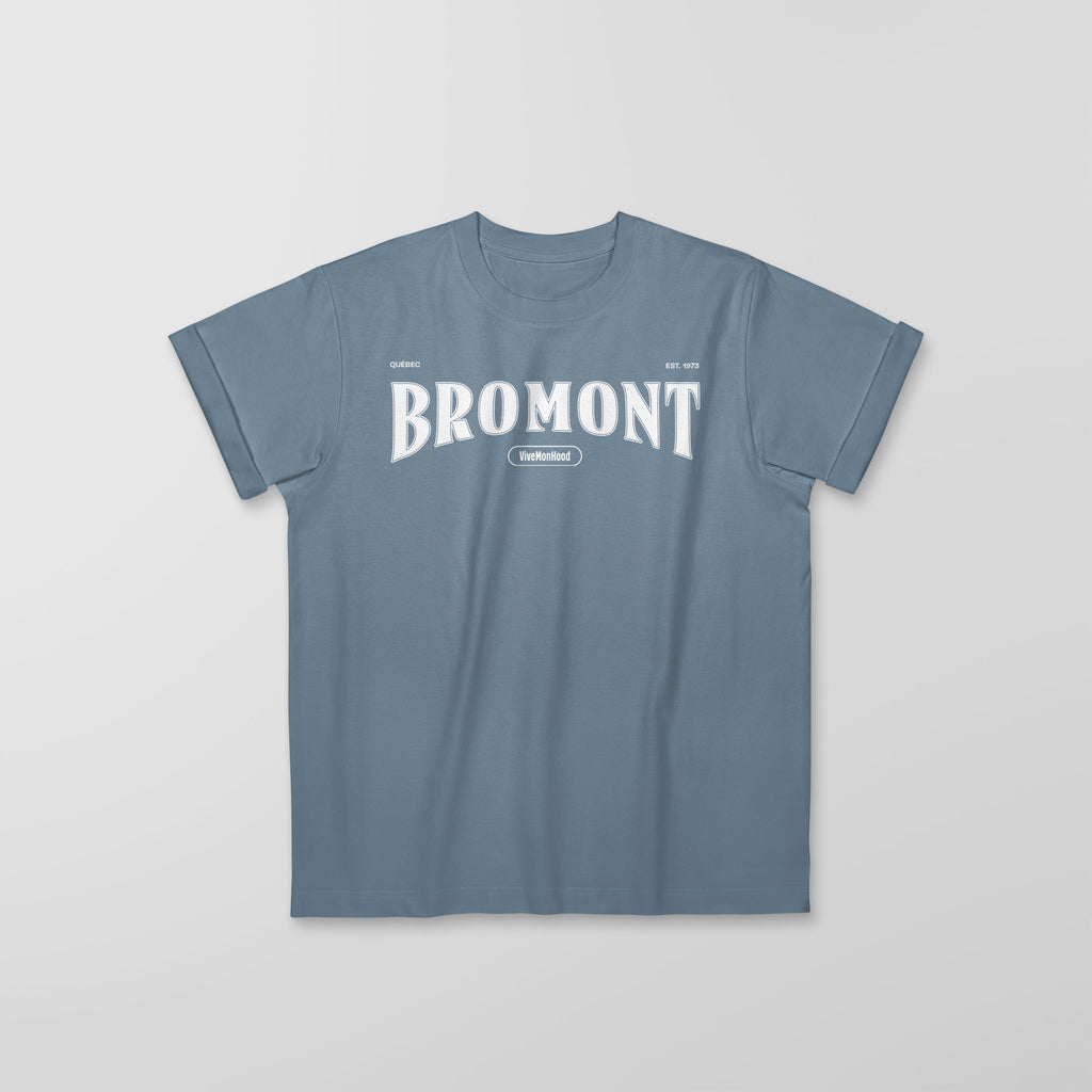 Mon T-Shirt Garçon - Adultes - Bromont - Impression en Blanc