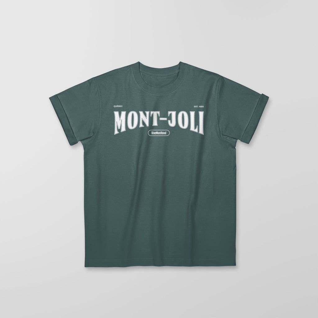 Mon T-Shirt Garçon - Adultes - Mont-Joli - Impression en Blanc