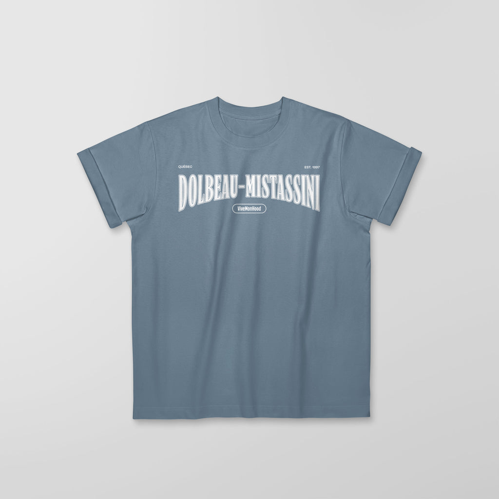Mon T-Shirt Garçon - Adultes - Dolbeau-Mistassini - Impression en Blanc