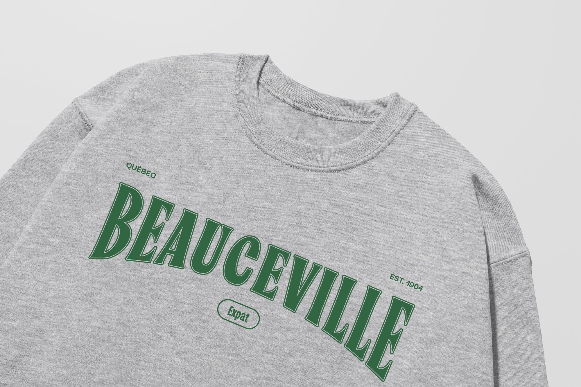 Mon Crew Fit - Adultes - Beauceville - Impression en Vert